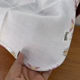 Fralda de Boca Slim Premium 100% Algodão - Balões e Paraquedas Rosa