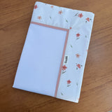 Cueiro Flanelado Premium 100% Algodão - Flores e Folhas