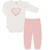 Conjunto Body e Calça em Ribana Mini&co