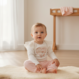 Conjunto Body e Calça em Ribana Mini&co