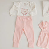 Conjunto Body e Calça em Ribana Mini&co