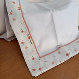 Cueiro Flanelado Premium 100% Algodão - Flores e Folhas