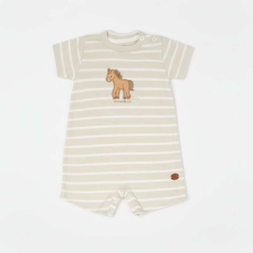 Macacão Curto Cavalinho – Mini&Co