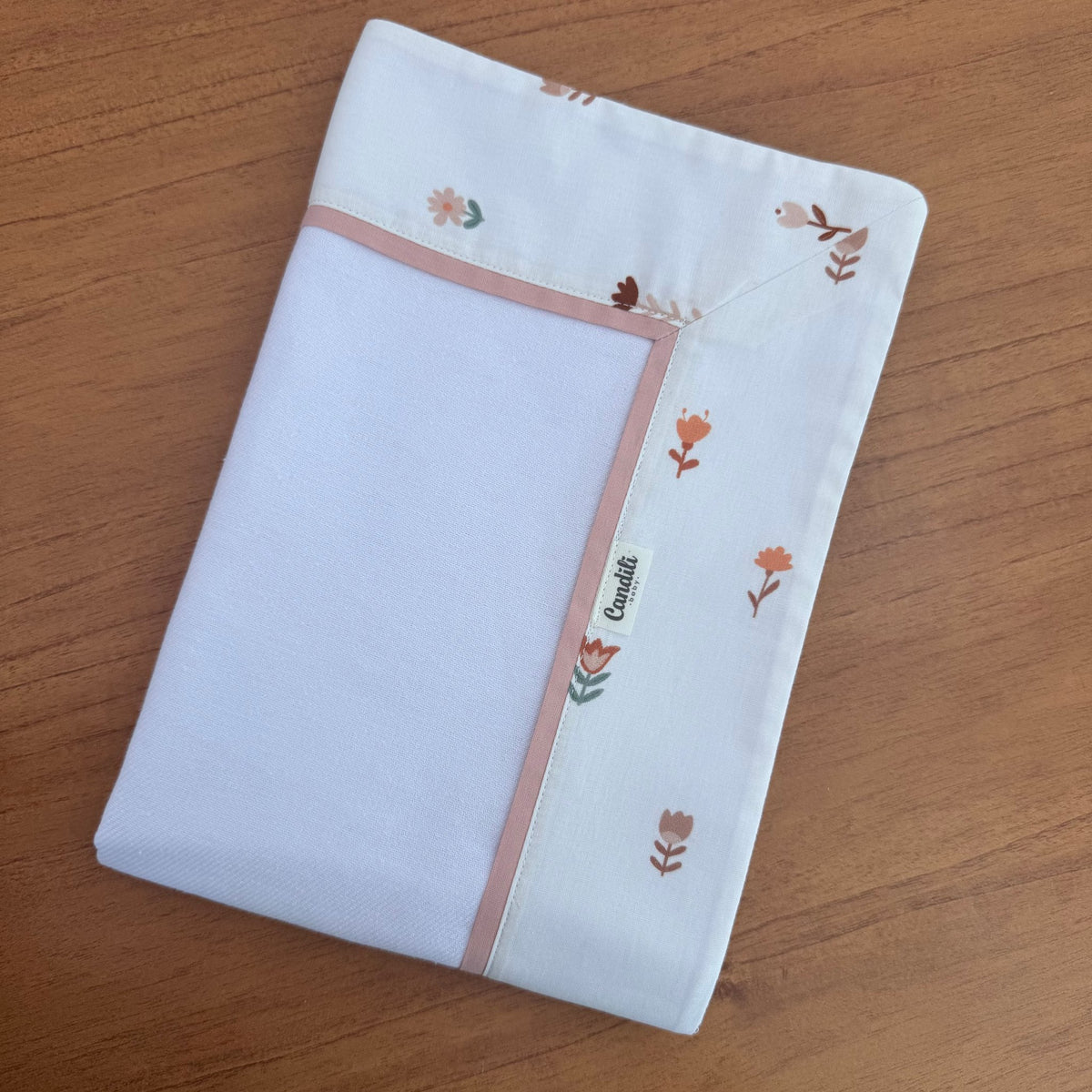 Cueiro Flanelado Premium 100% Algodão - Florescer Barrado