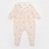 Macacão Longo com Pezinho Rosa Floral – Mini&Co