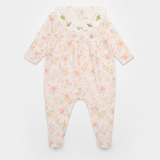 Macacão Longo com Pezinho Rosa Floral – Mini&Co