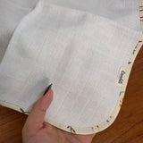 Fralda de Boca Slim Premium 100% Algodão - Cavalinhos e Flores