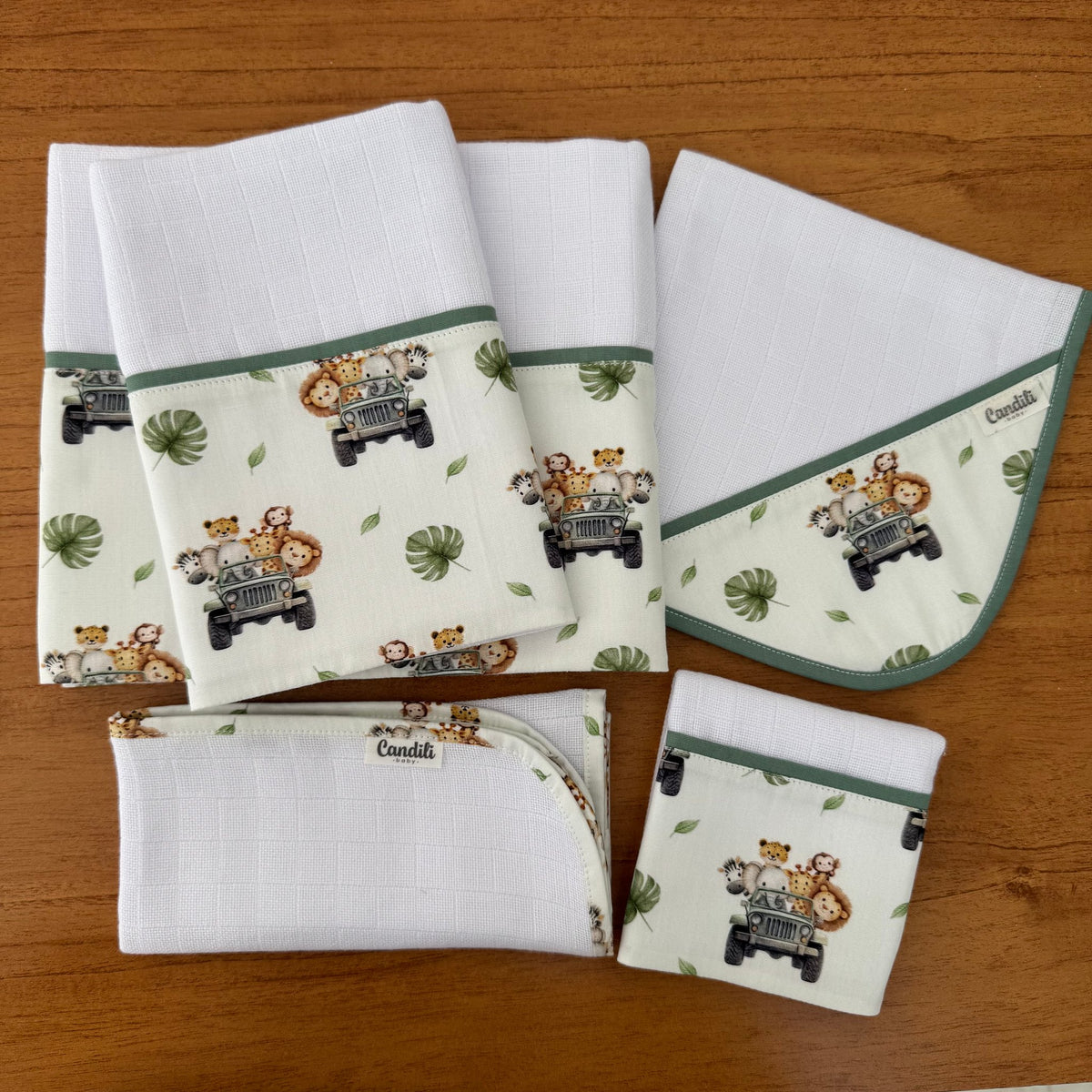 Kit Enxoval Essencial 5 Peças – Passeio no Safári