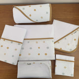 Kit Enxoval Afeto 6 Peças – Bolinhas Neutras