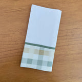 Kit Essencial 5 Peças: Fraldas de Boca, Fralda de Ombro e Fralda Multiuso - Xadrez Verde