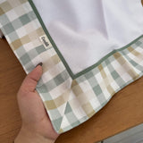 Cueiro Flanelado Premium 100% Algodão - Xadrez Verde