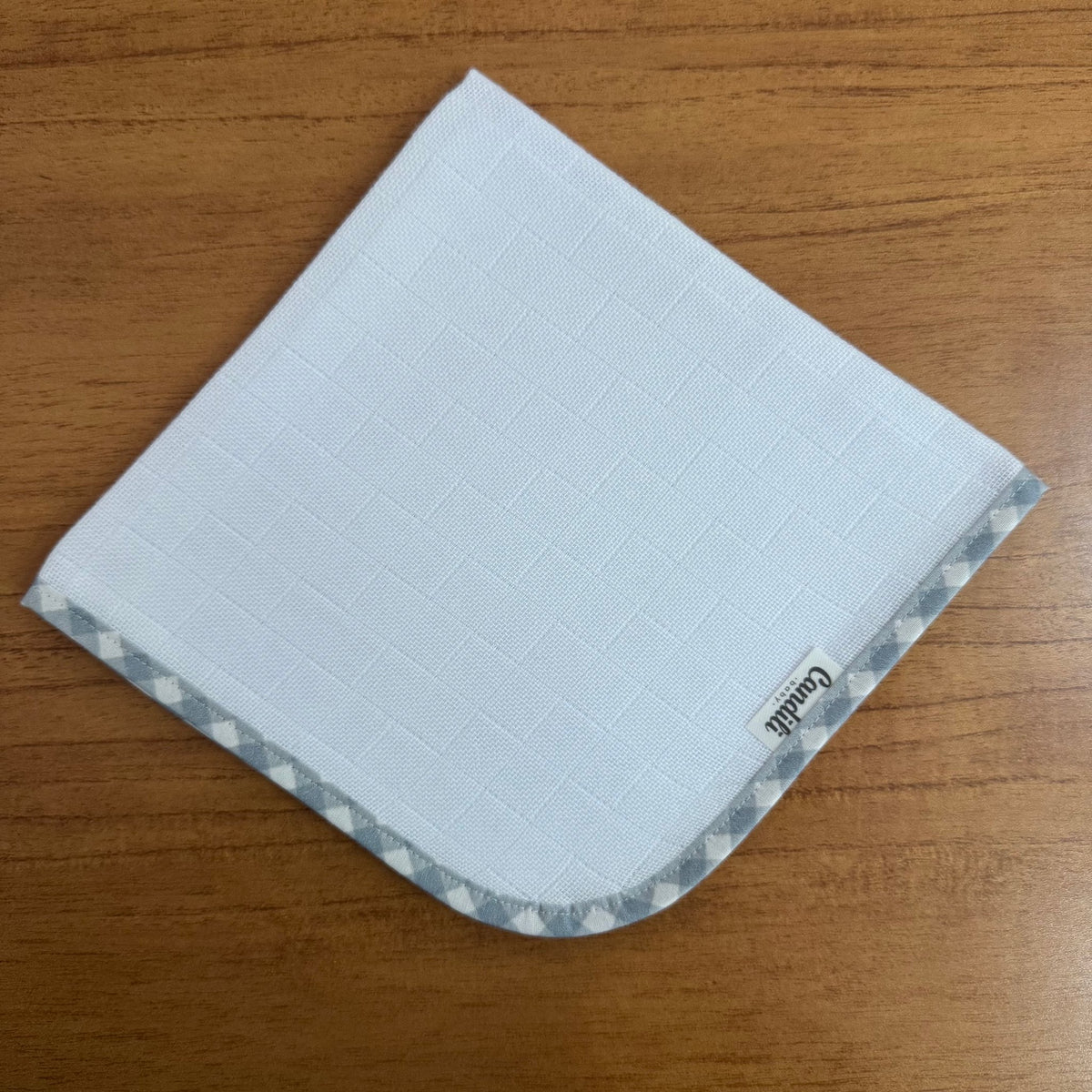 Fralda de Boca Slim Premium 100% Algodão - Xadrez Azul