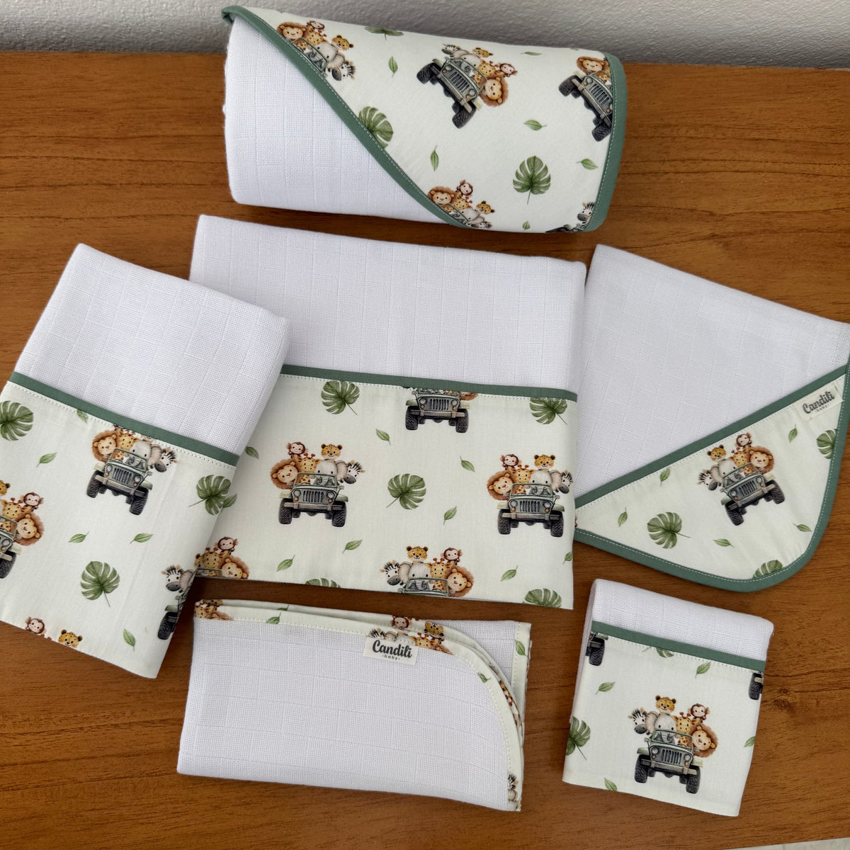 Kit Enxoval Afeto 6 Peças – Passeio no Safári