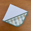 Fralda de Boca Cantinho Premium 100% Algodão - Xadrez Verde