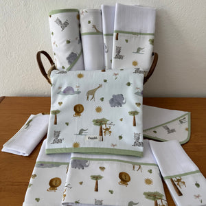 Kit Enxoval Ternura 10 peças – Safari Banho de Sol