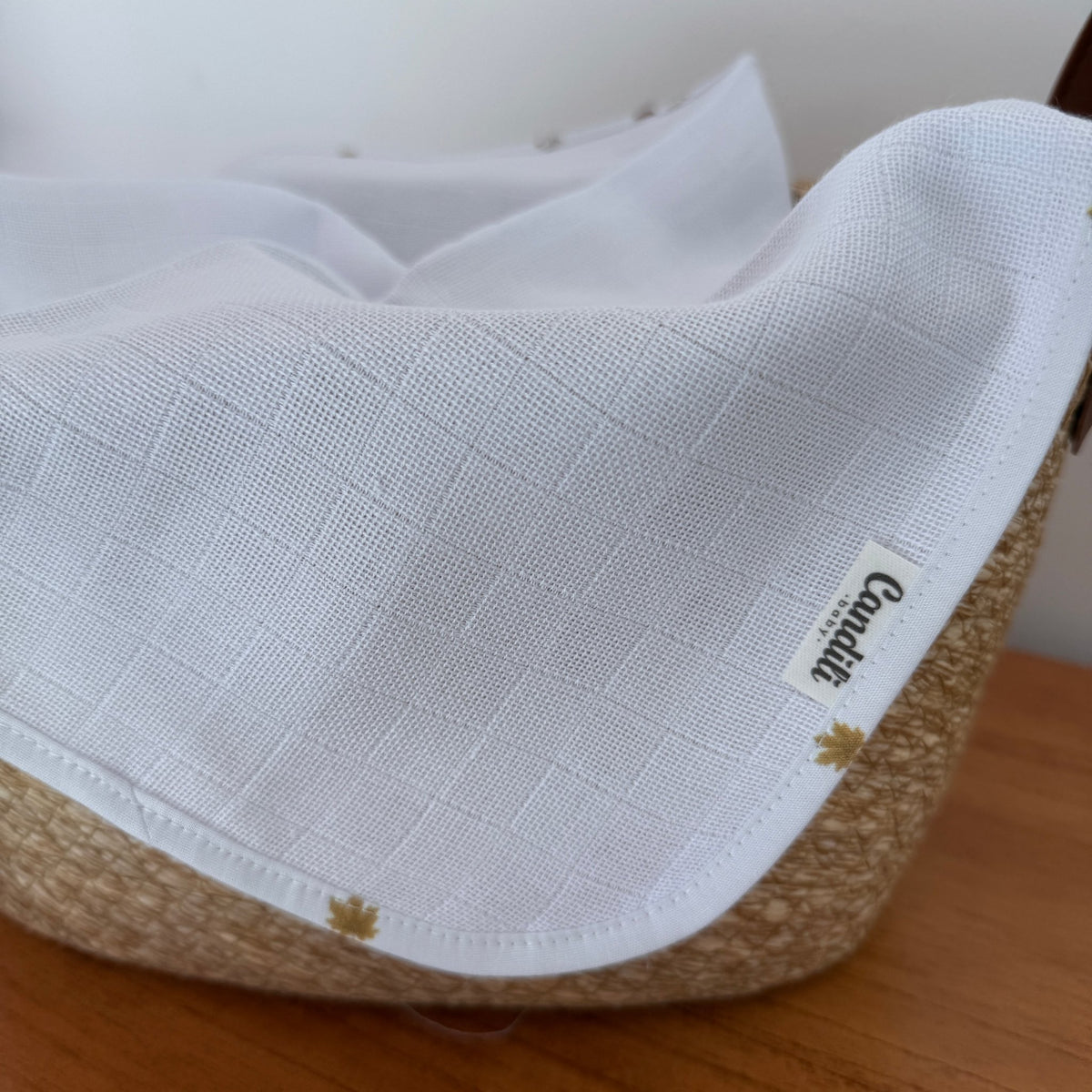 Fralda de Boca Slim Premium 100% Algodão - Folhas de Outono