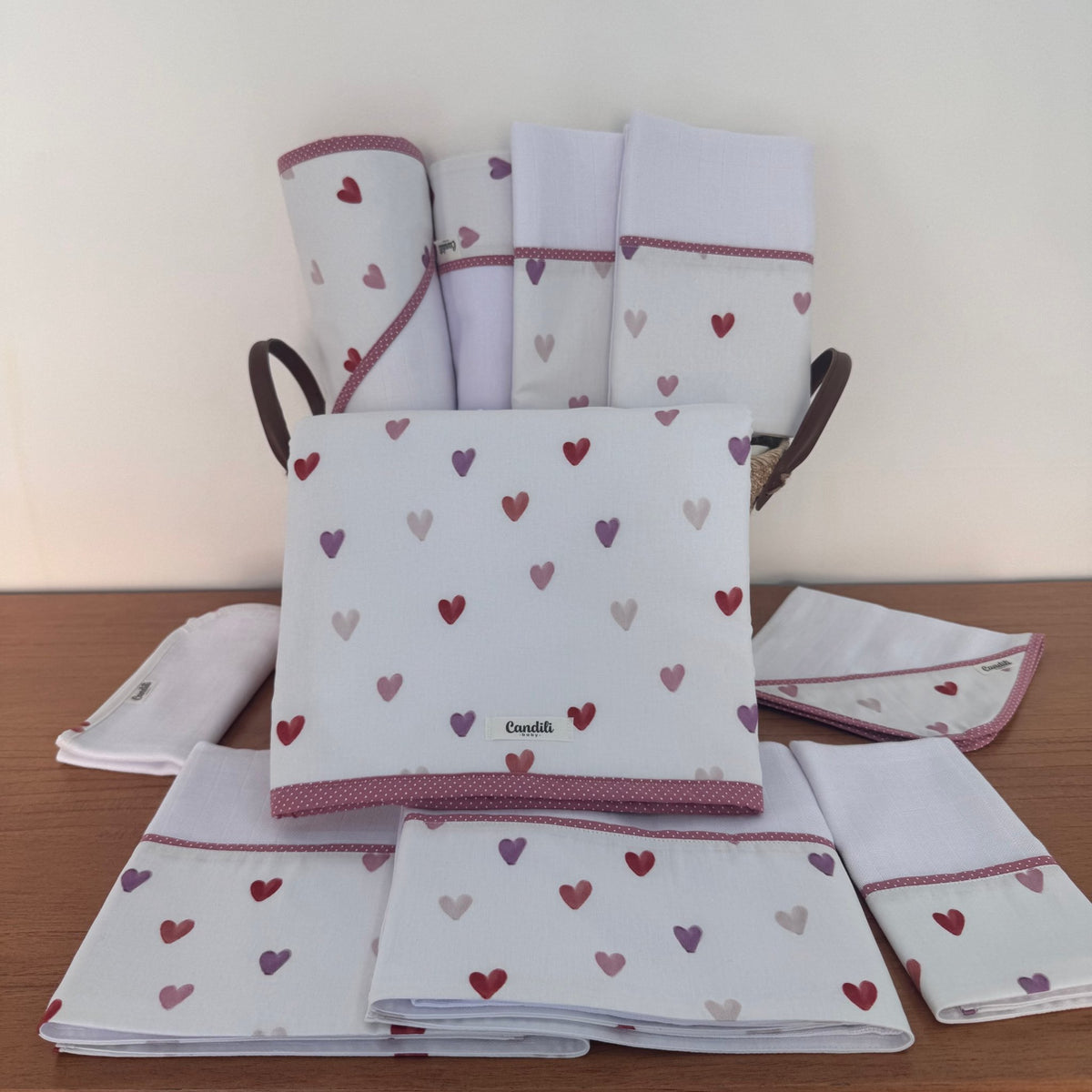 Kit Enxoval Ternura 10 peças – Corações