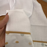 Fralda de Ombro Premium 100% Algodão - Bolinhas Neutras