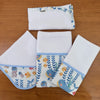 Kit Encanto 4 Peças: Fraldas de Boca e Fralda de Ombro - Fundo do Mar