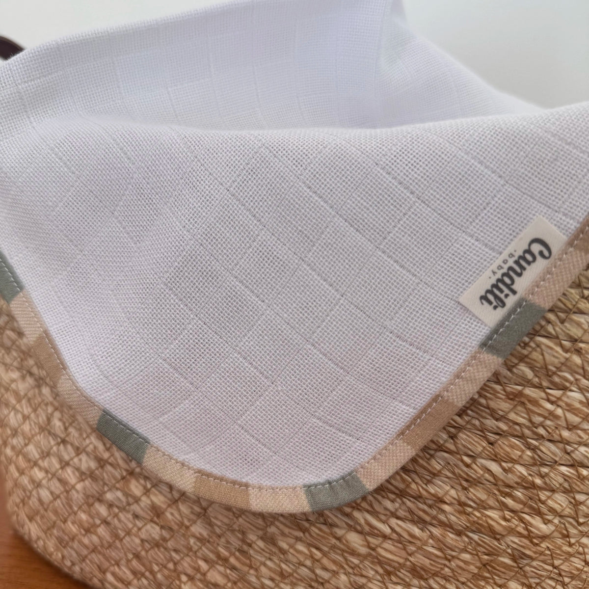 Fralda de Boca Slim Premium 100% Algodão - Xadrez e Cores