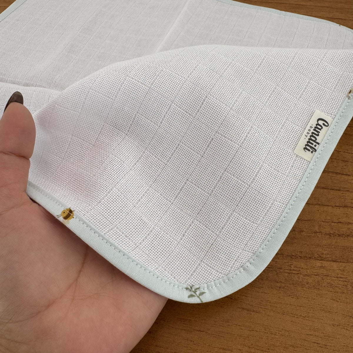 Fralda de Boca Slim Premium 100% Algodão - Abelhas e Colmeias