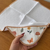 Fralda de Boca Cantinho Premium 100% Algodão - Jardim Encantado