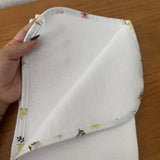 Cueiro Flanelado Premium 100% Algodão - Abelhas no Jardim