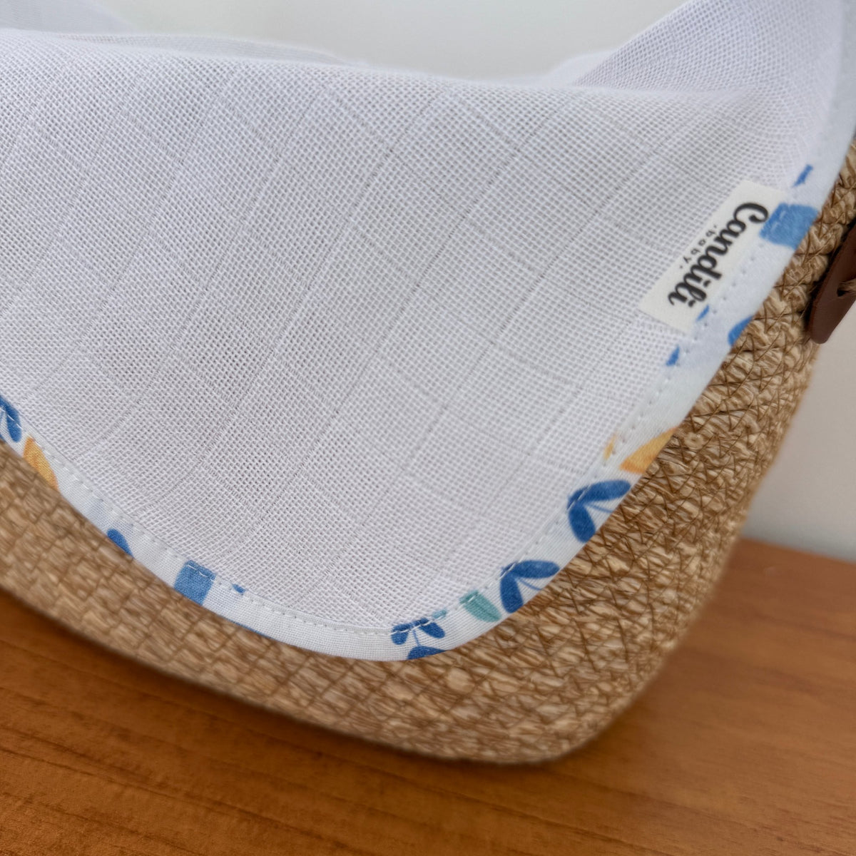 Fralda de Boca Slim Premium 100% Algodão - Fundo do Mar