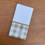 Kit Essencial 5 Peças: Fraldas de Boca, Fralda de Ombro e Fralda Multiuso - Xadrez e Cores