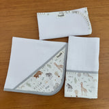 Kit Fraldas de Boca 3 Peças - Safari Baby