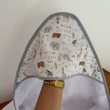 Toalha Fralda de Banho com Capuz Premium - Safari Baby