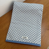 Manta Dupla Face - Xadrez Azul