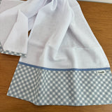 Fralda de Ombro - Xadrez Azul