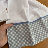 Fralda de Ombro - Xadrez Azul