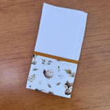 Kit Essencial 5 Peças: Fraldas de Boca, Fralda de Ombro e Fralda Multiuso - Bichinhos na Floresta
