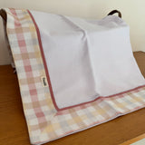 Cueiro Flanelado - XadrezRosê Old