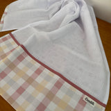 Fralda de Ombro - Xadrez Rosê Old