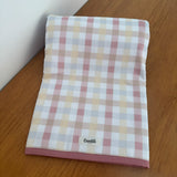 Manta Dupla Face - Xadrez Rosê Old