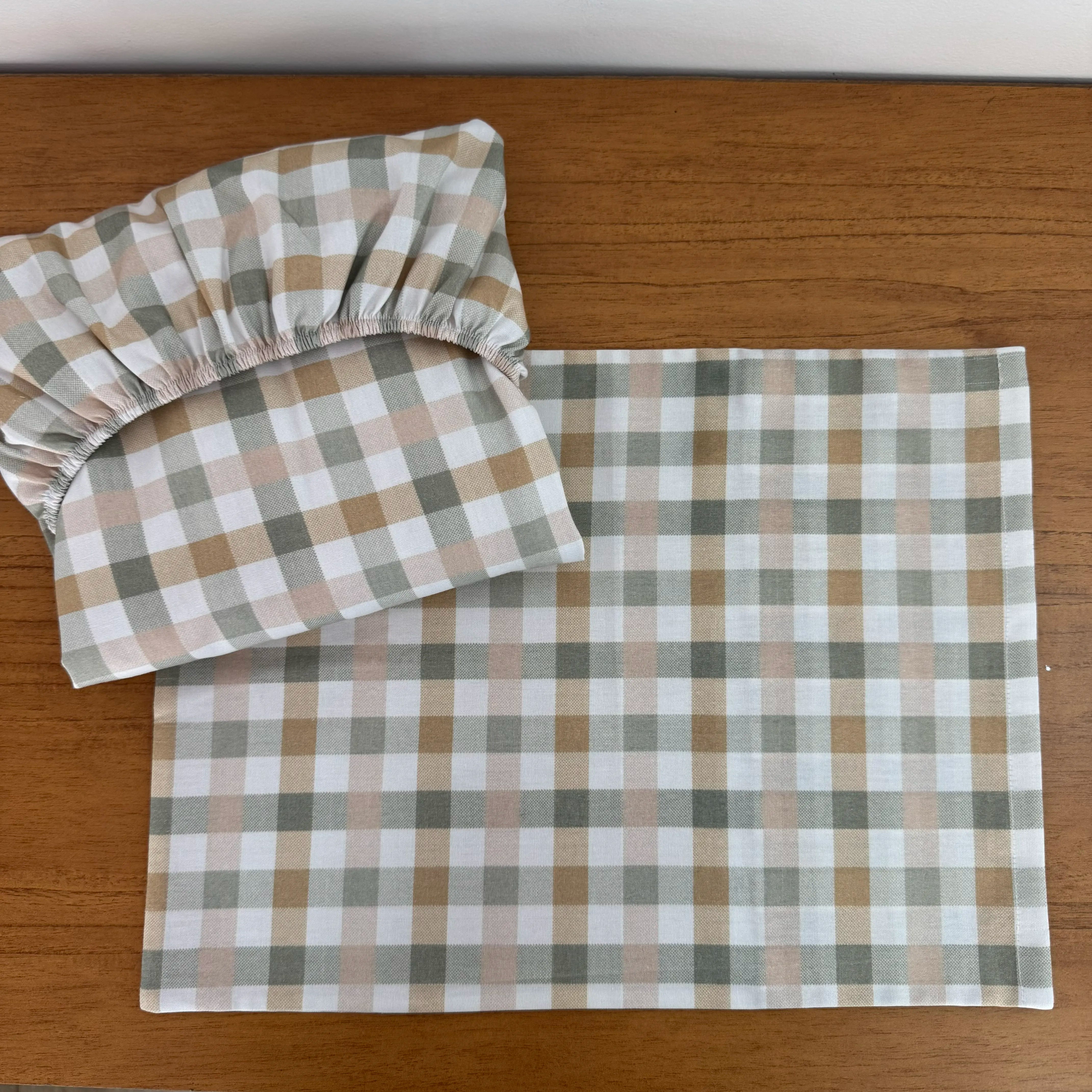 Jogo de Lençol 2 Peças - Xadrez e Cores