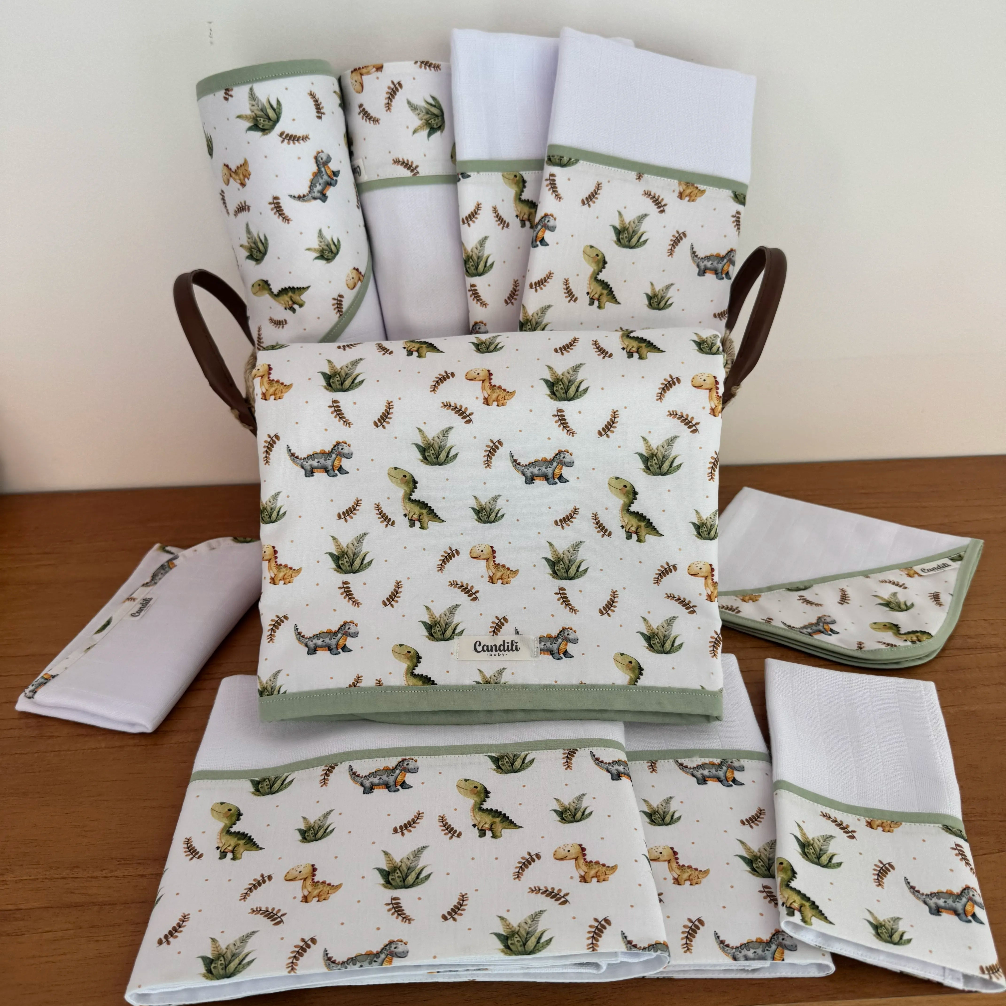Kit Ternura 10 peças - Dinossauro