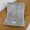 Manta Fleece Canelado Cinza