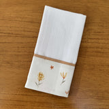 Kit Passeio 3 Peças: Fralda de Boca, Fralda de Ombro e Fralda Multiuso - Flores do Bosque