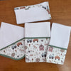 Kit Encanto 4 Peças: Fraldas de Boca e Fralda de Ombro - Fazendinha