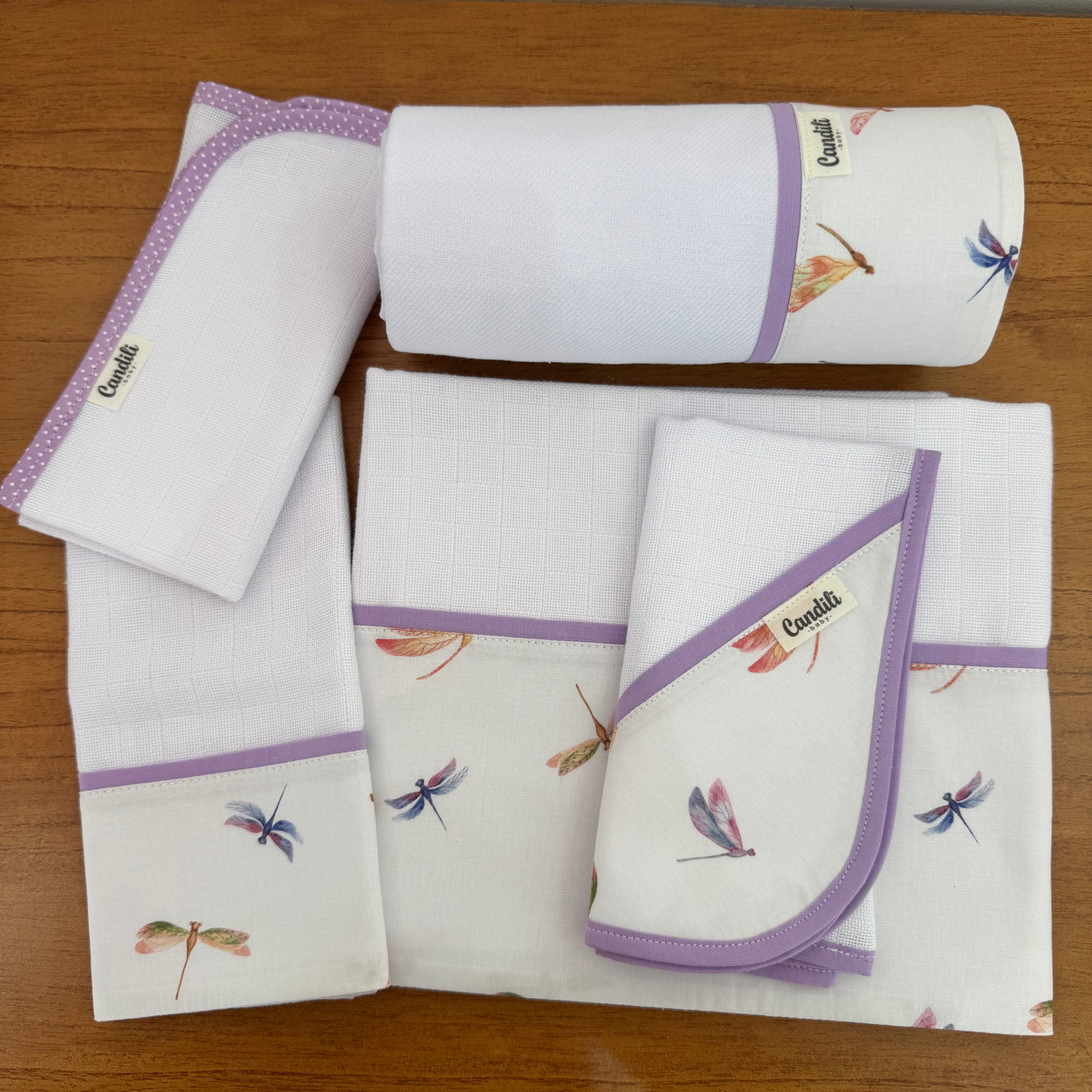 Kit Libélulas 5 Peças