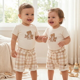 Conjunto Body com Short Ursinho Mini&Co