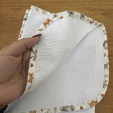 Cueiro Flanelado Premium 100% Algodão - Bichinhos na Floresta