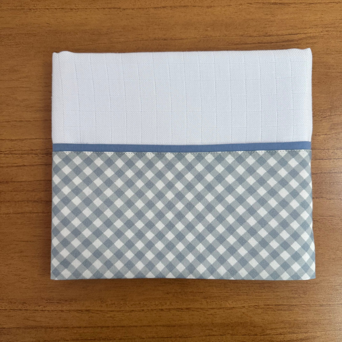 Fralda Grande Multiuso Premium 100% Algodão - Xadrez Azul