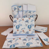 Kit Ternura 10 peças - Balões e Paraquedas Azul