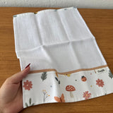 Fralda de Ombro Premium 100% Algodão - Jardim Encantado