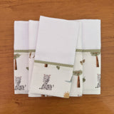 Kit Passeio 3 Peças: Fralda de Boca, Fralda de Ombro e Fralda Multiuso - Safari Banho de Sol